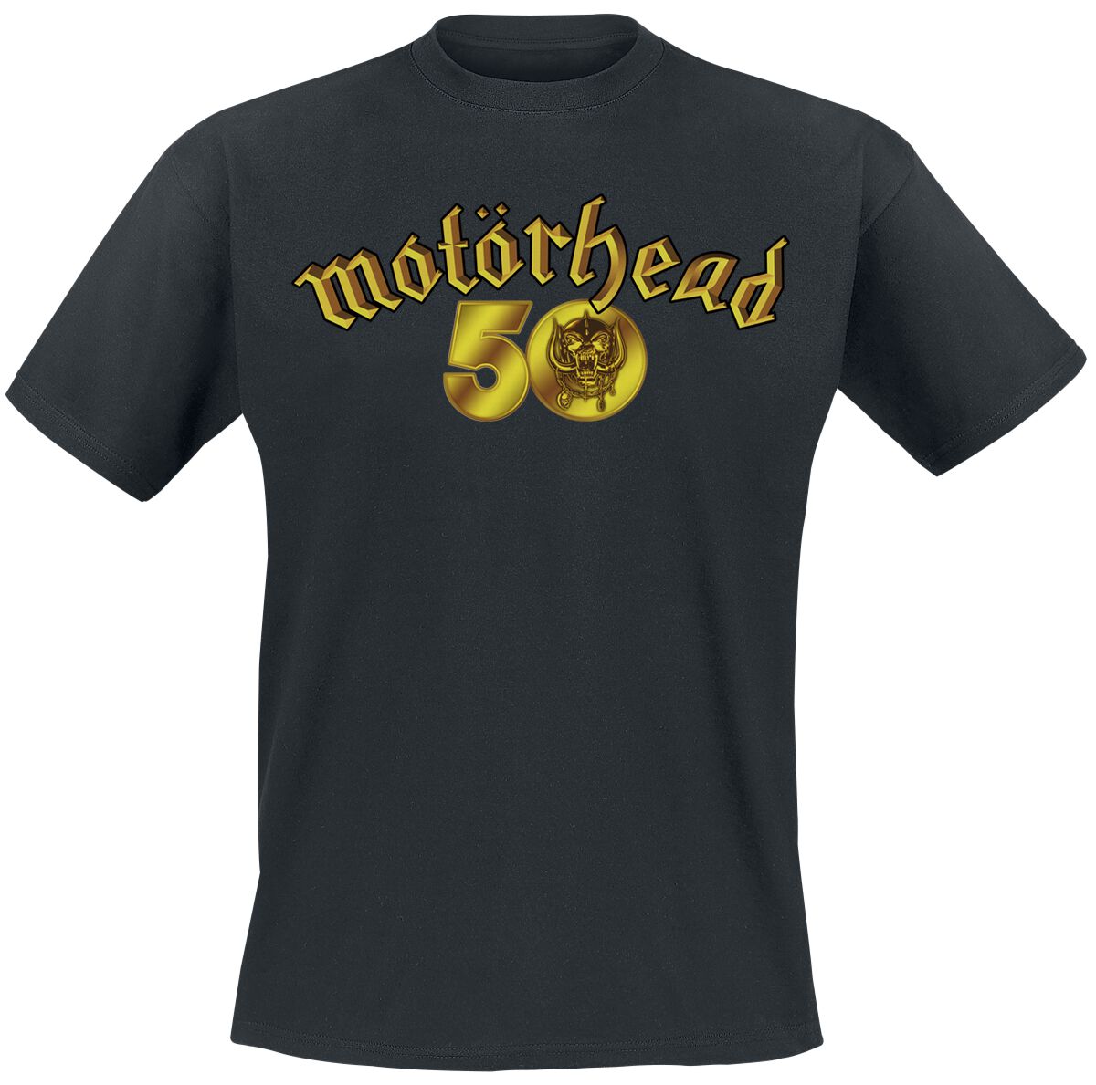 Motörhead 50th Anniversary Gold Logo T-Shirt black - Image 2