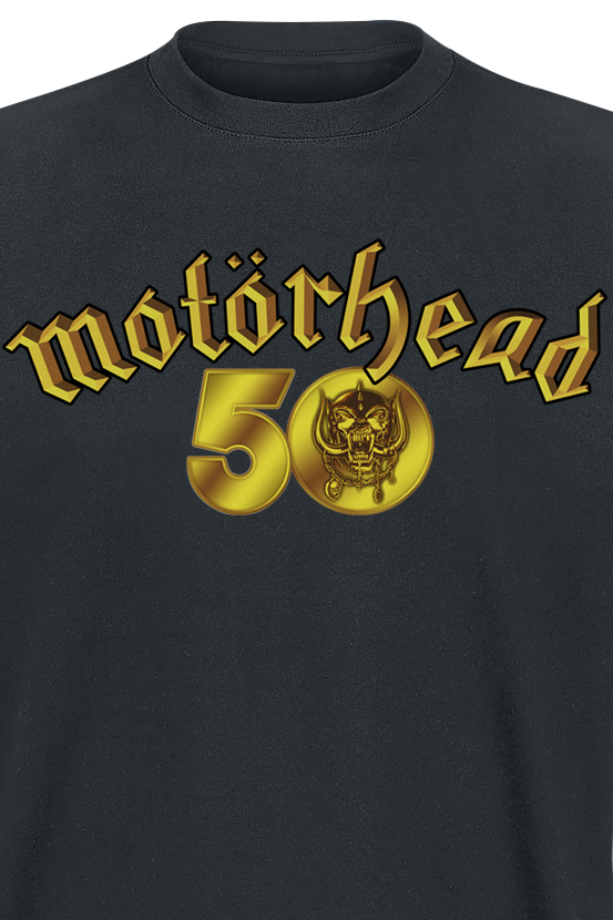 Motörhead 50th Anniversary Gold Logo T-Shirt black - Image 3