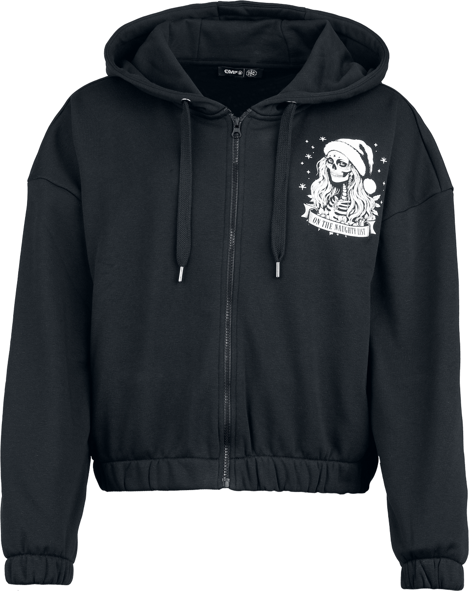 EMP Special Collection Xmas Hoodie Jacket black - Image 3