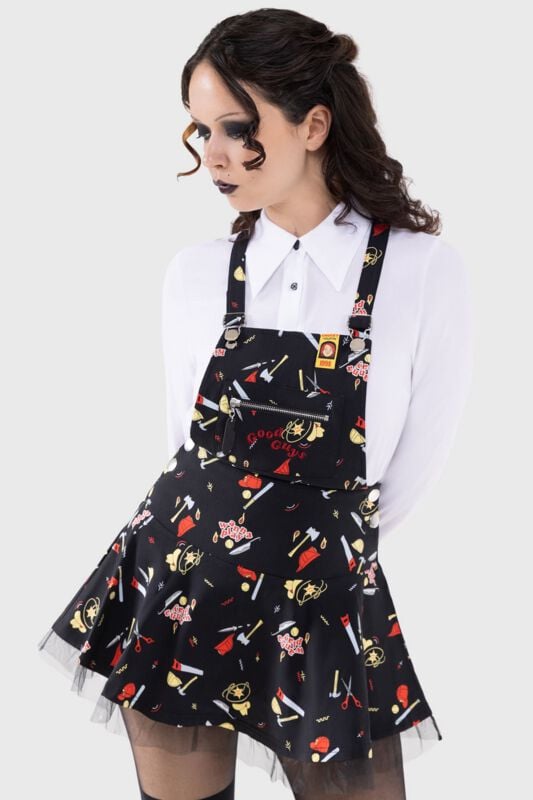 Killstar Child's Play - It's time to play Pinafore Dress Mini Dress multicolour - Image 2