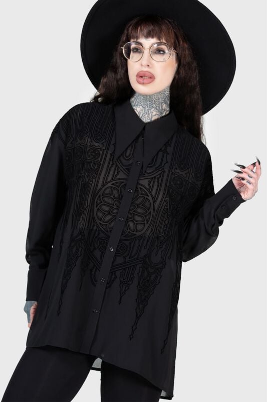 Killstar Gates of Hell Shirt Longsleeve black - Image 2