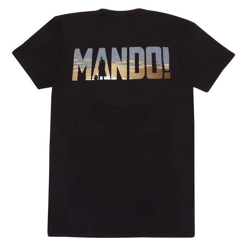 Star Wars The Mandalorian - Row of Helmets T-Shirt black - Image 3