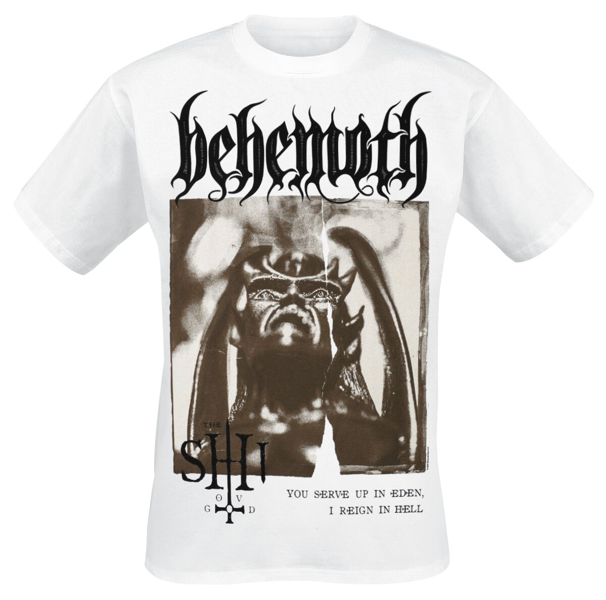 Behemoth The Shit ov God - Sepia Parchment V2 T-Shirt white - Image 2