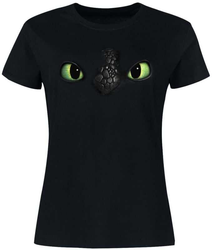How to Train Your Dragon Toothless - Eyes T-Shirt black - Image 2