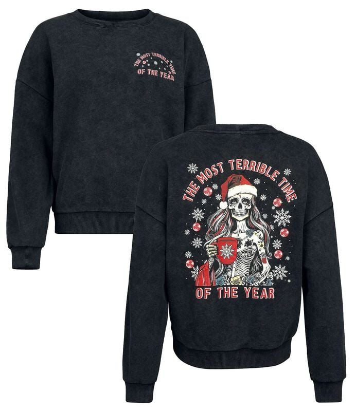 EMP Special Collection Xmas Christmas Jumper black - Image 2