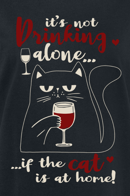 Tierisch Cat at home T-Shirt black - Image 3