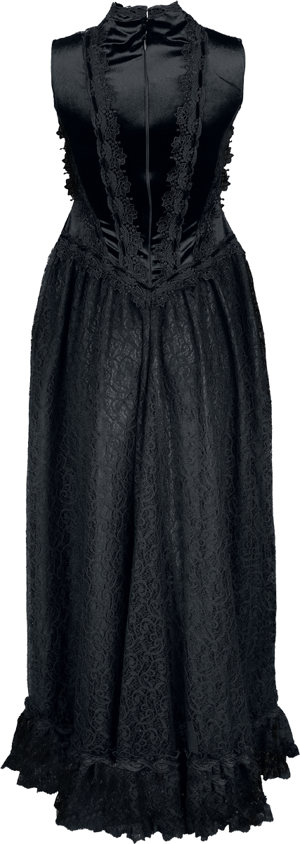 Sinister Gothic Long Gothic Dress Maxi Dress black lilac - Image 3