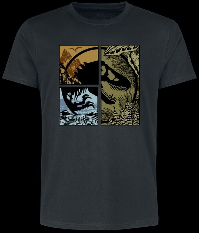 Jurassic Park Jurassic World - District Logo T-Shirt black - Image 2