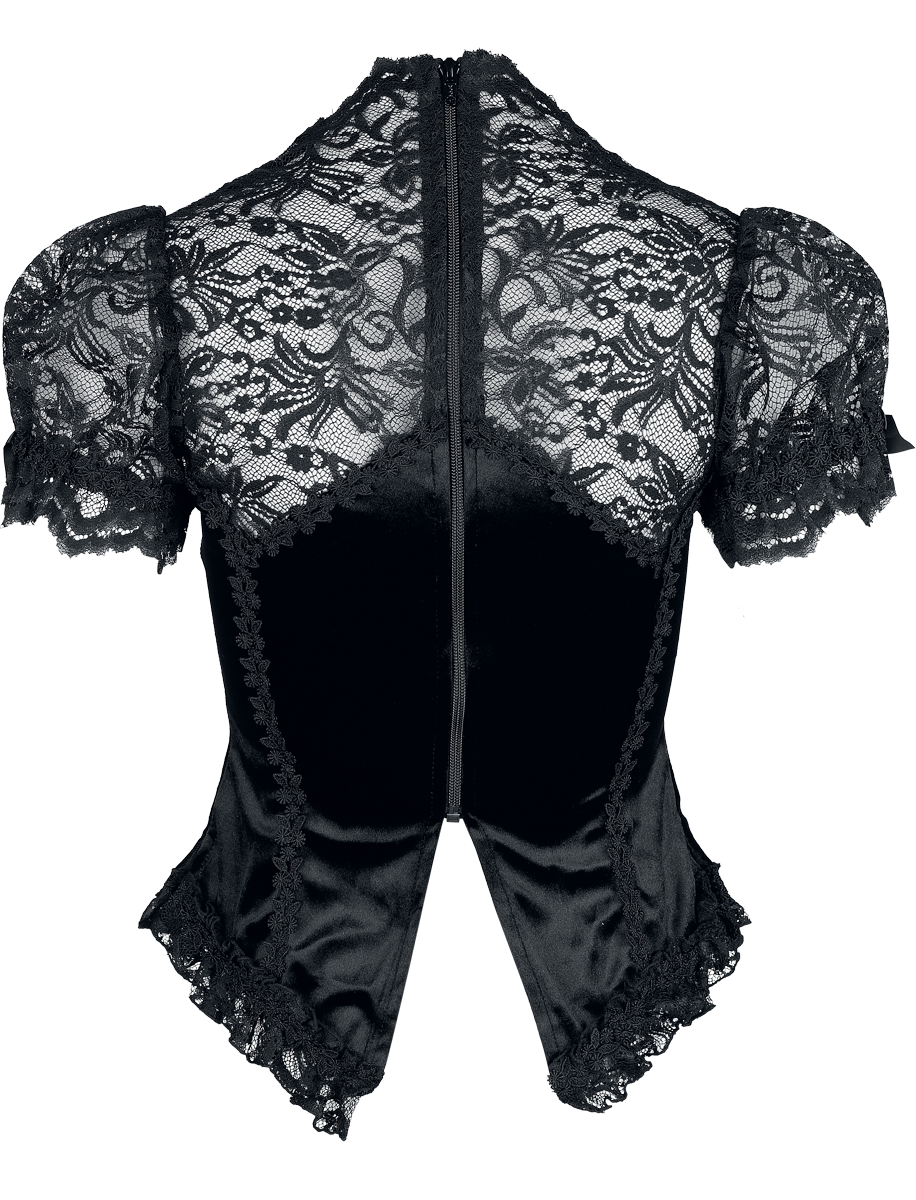 Sinister Gothic Gothic Top Blouse black - Image 3