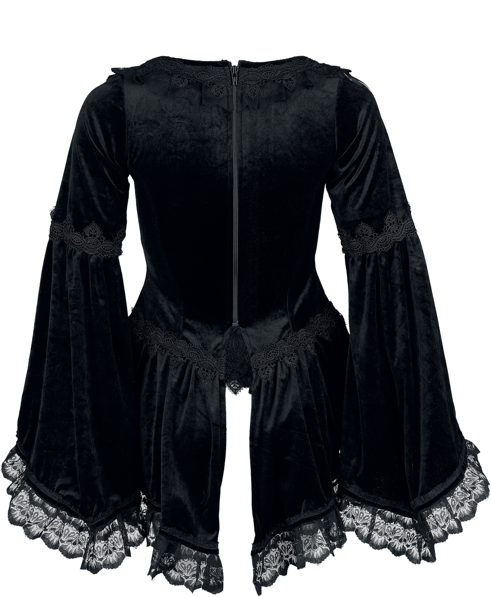 Sinister Gothic Gothic Top Long-sleeve Shirt black - Image 3