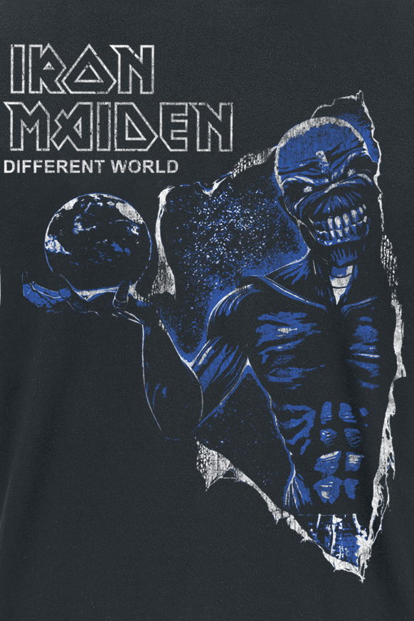 Iron Maiden Different World Reversed T-Shirt black - Image 3