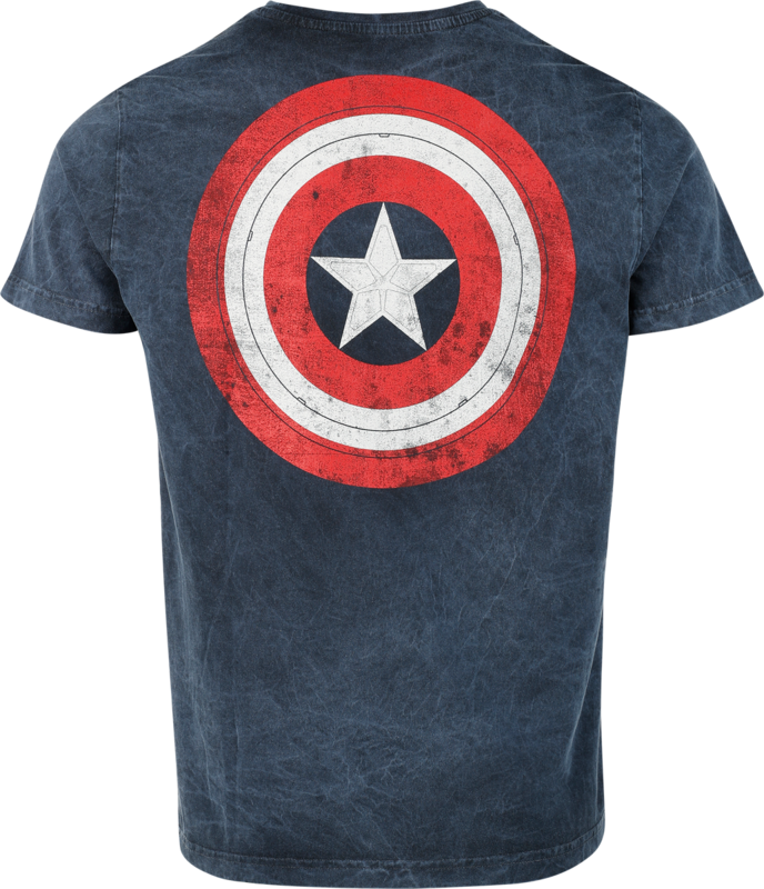 Captain America Captain Logo T-Shirt blue - Image 3
