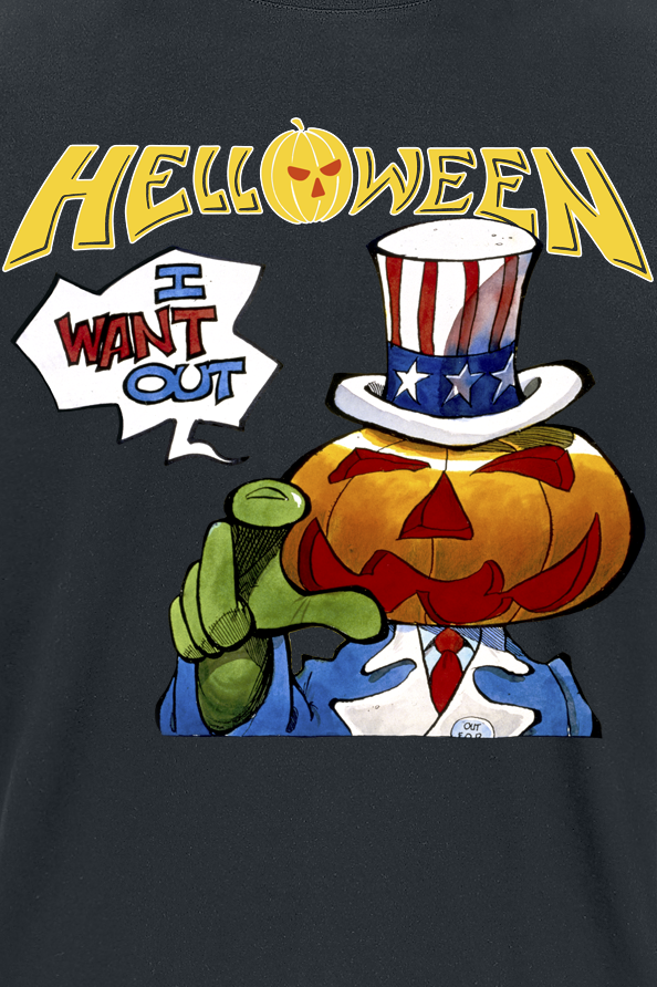 Helloween I Want Out T-Shirt black - Image 3