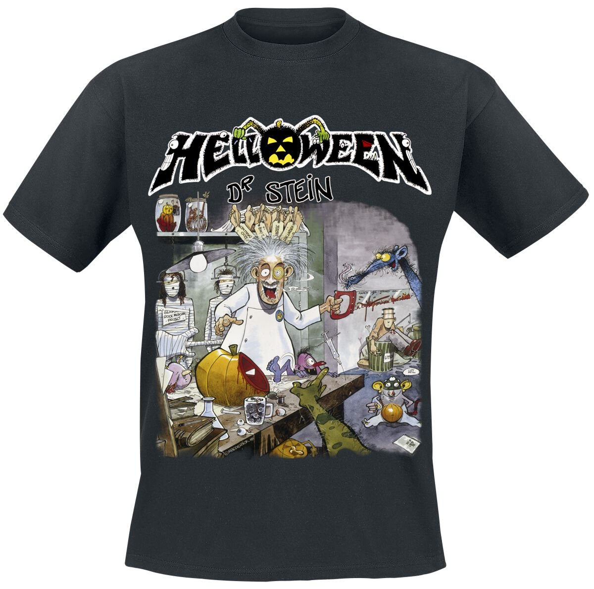 Helloween Dr. Stein T-Shirt black - Image 2