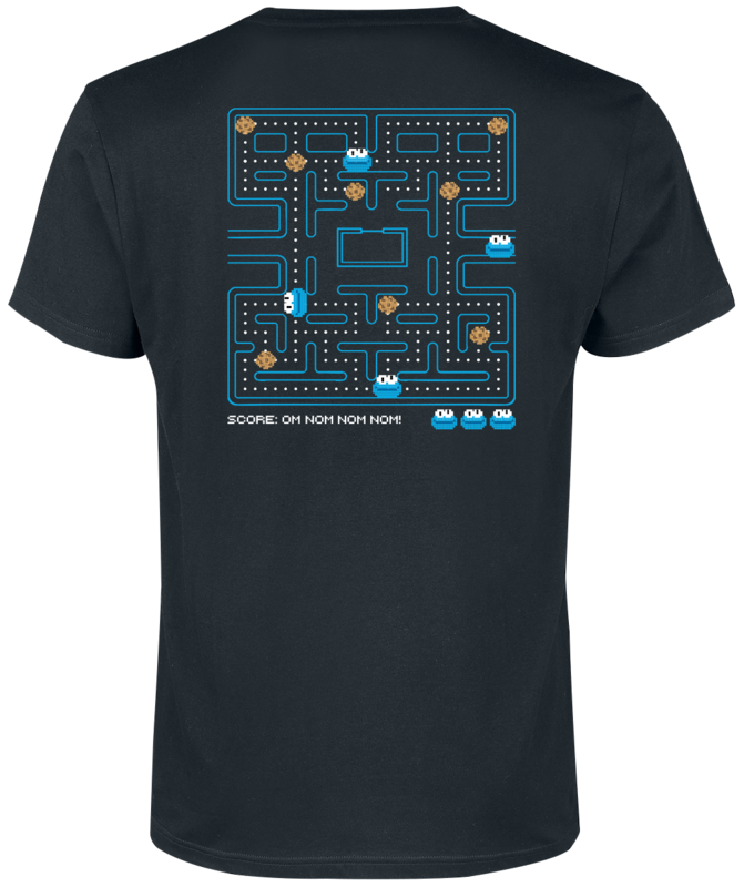 Sesame Street Cookie Monster T-Shirt black - Image 3