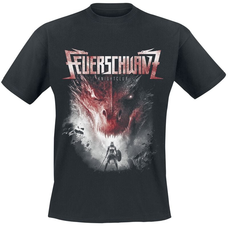 Feuerschwanz Knightclub Cover T-Shirt black - Image 2