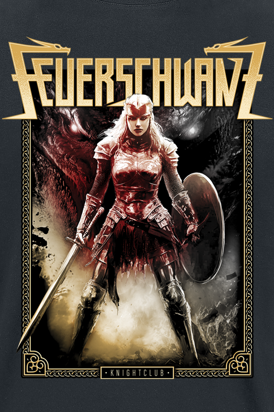 Feuerschwanz Knightclub Warrior T-Shirt black - Image 3