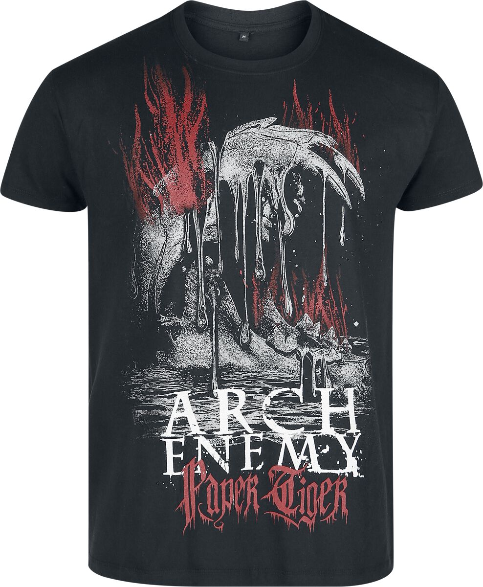 Arch Enemy Flames Tiger T-Shirt black - Image 2