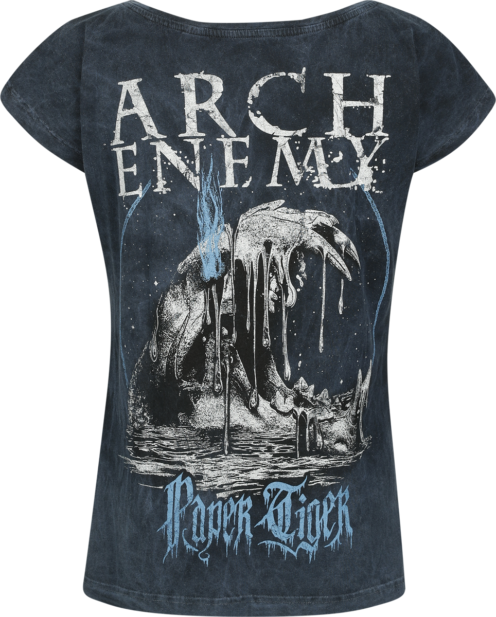 Arch Enemy Tiger Roar T-Shirt blue - Image 3