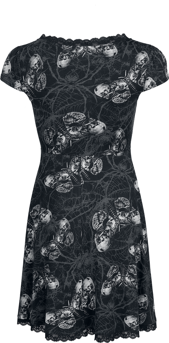Alchemy by Killstar Web of Poison Mini Dress Mini Dress black grey - Image 3