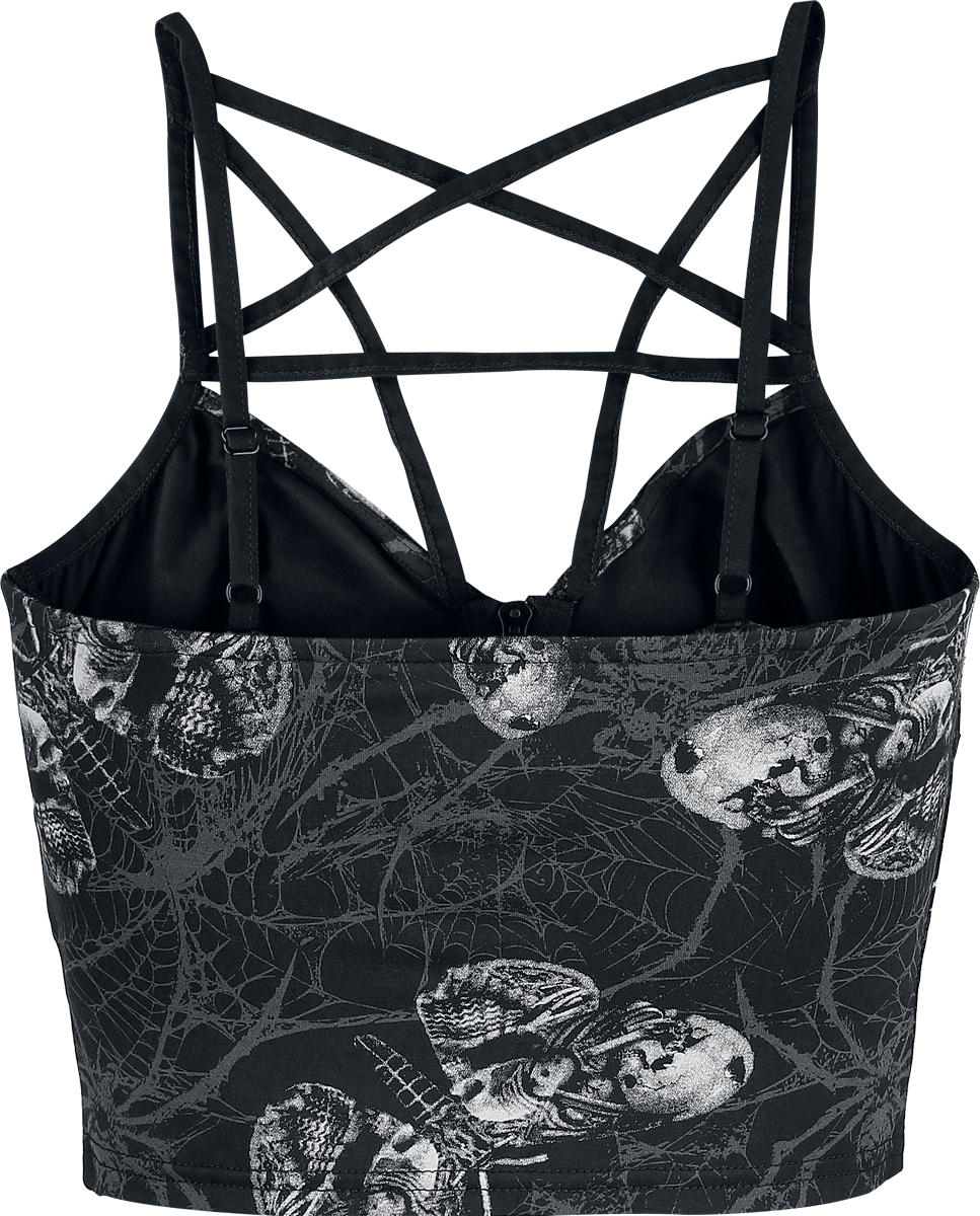 Alchemy by Killstar Alchemic Web Top Top black grey - Image 3