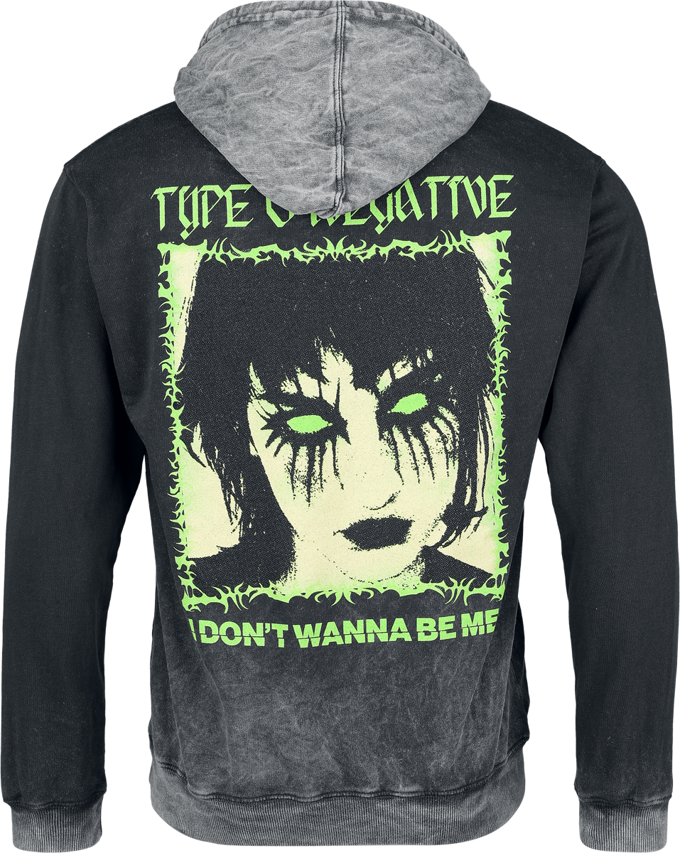 Type O Negative I Don't Wanna Hoodie grey - Image 3