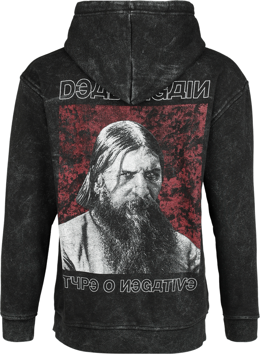 Type O Negative Rasputin Hoodie black silver - Image 3