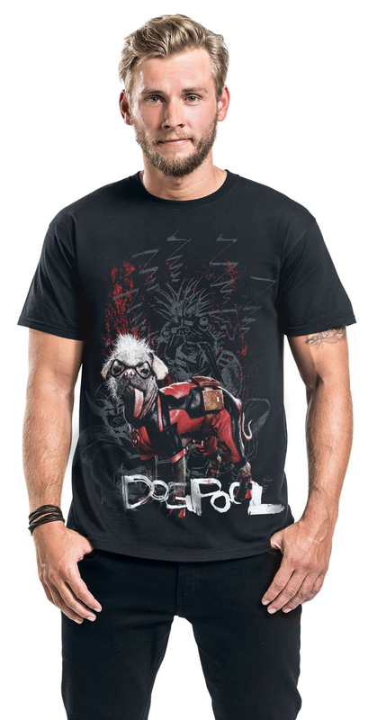 Deadpool Dogpool T-Shirt black - Image 3