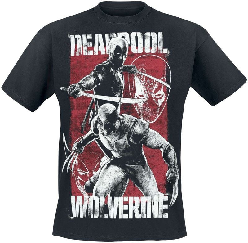 Deadpool Deadpool and Wolverine T-Shirt black - Image 2