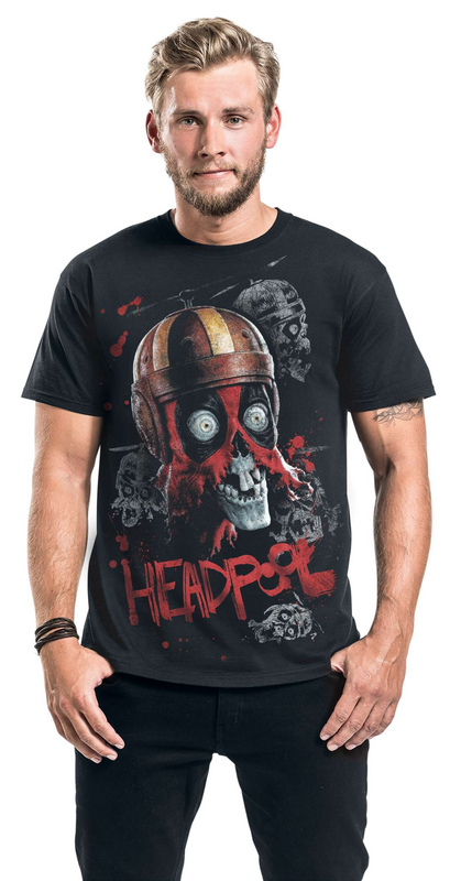 Deadpool Headpool T-Shirt black - Image 3