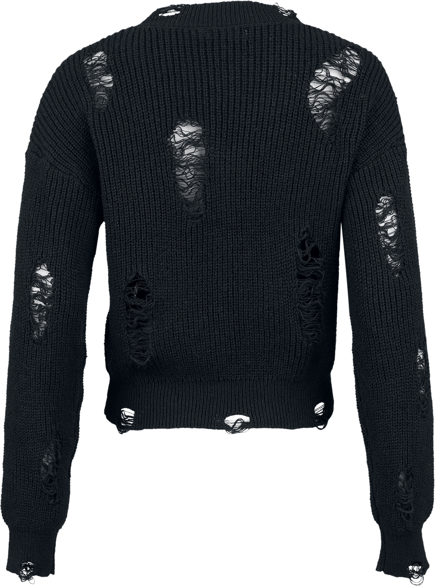 Banned Kara Vex Jumper Knit jumper black white - Image 3