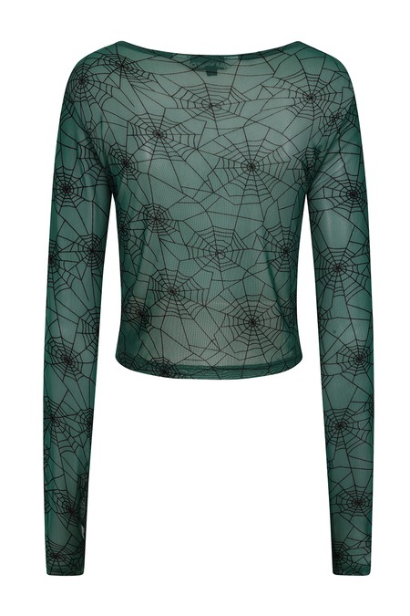 Banned Zorya Top Long-sleeve Shirt green black - Image 3