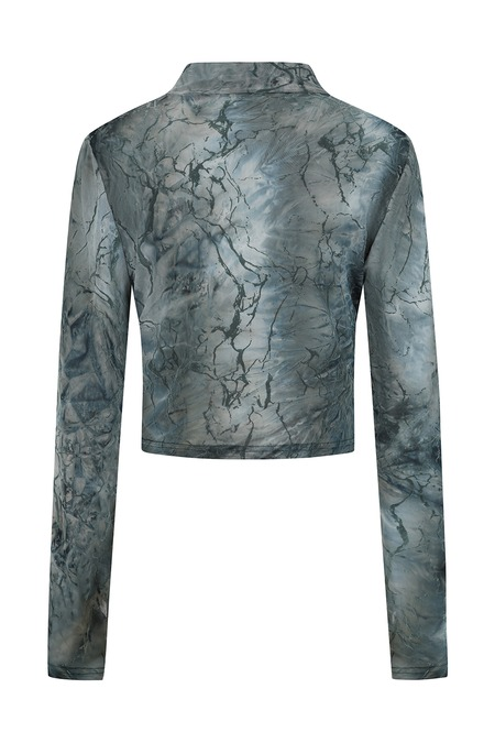 Banned Dysnomia Top Long-sleeve Shirt grey blue - Image 3