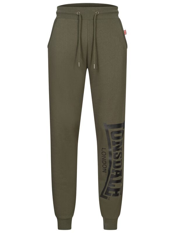 Lonsdale London Logo Large Tracksuit Trousers olive black - Image 2