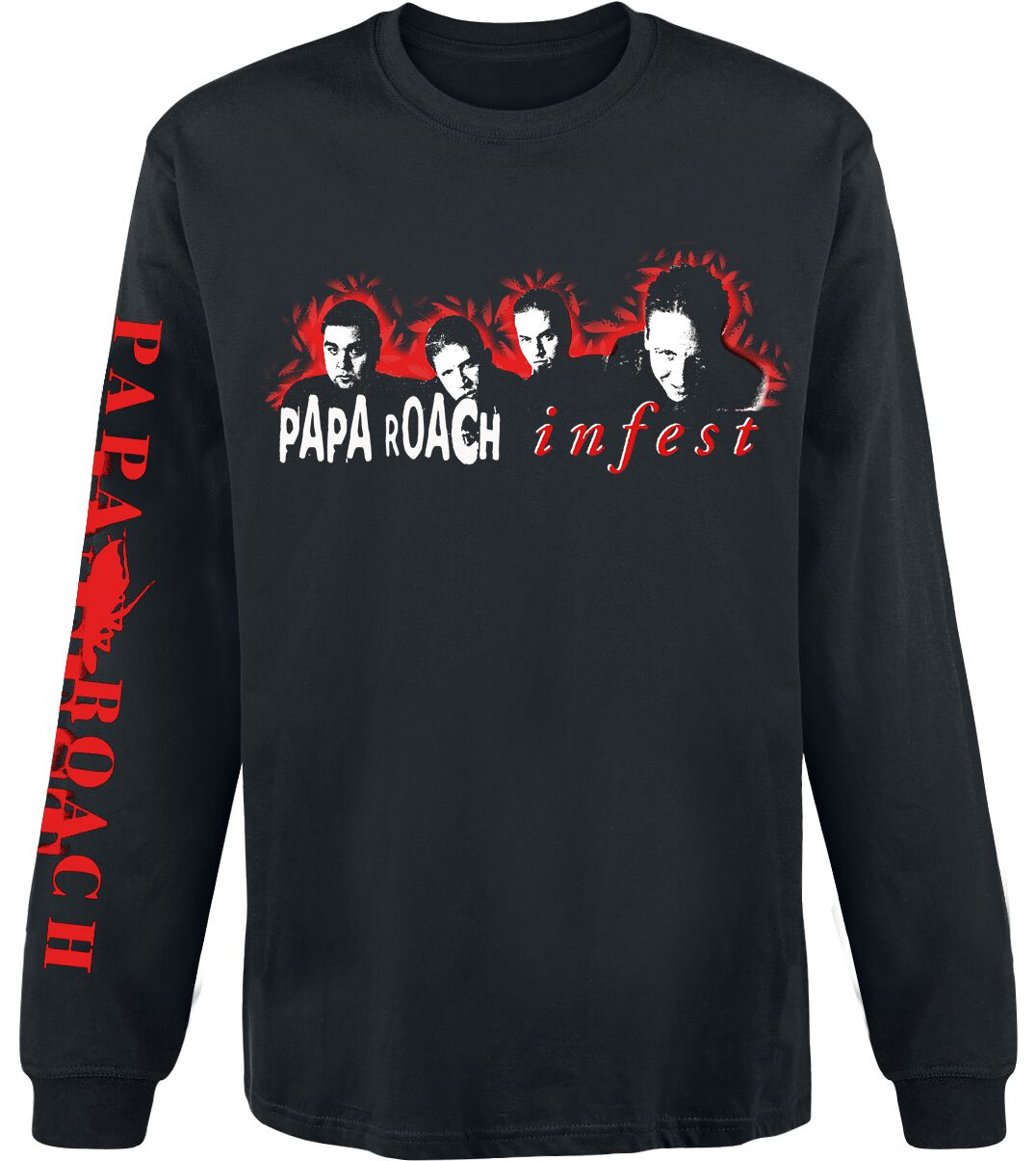 Papa Roach Infest Photo Long-sleeve Shirt black - Image 2