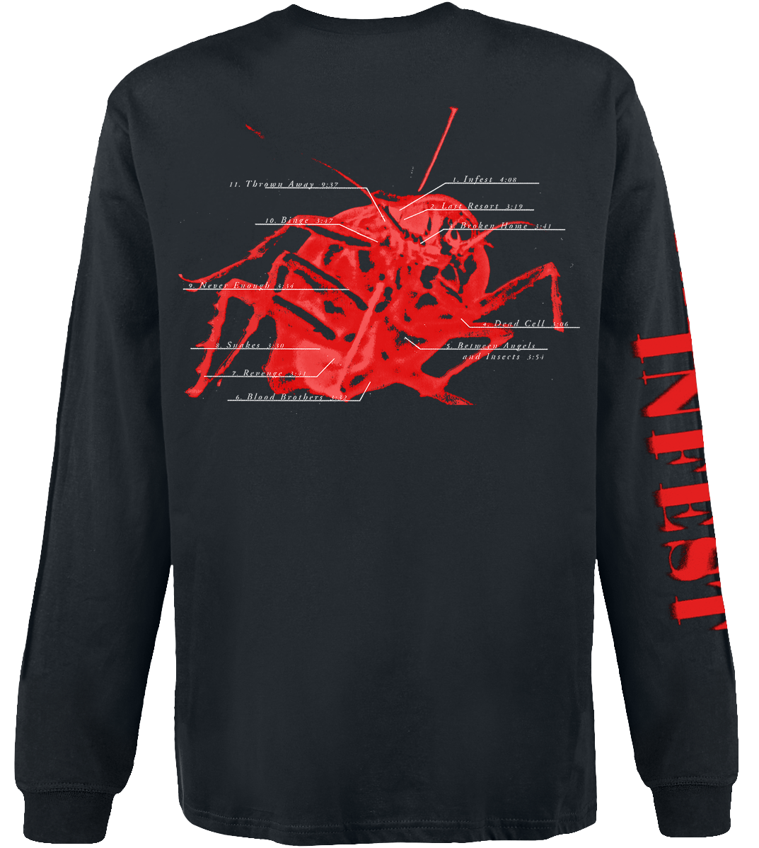 Papa Roach Infest Photo Long-sleeve Shirt black - Image 3