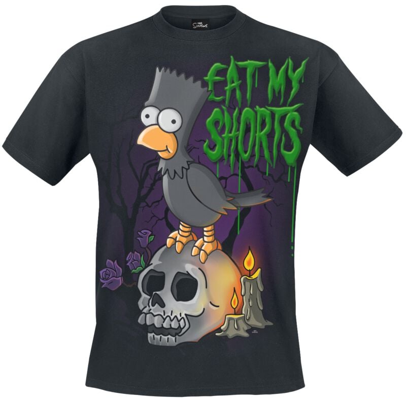 The Simpsons Bart Raven T-Shirt black - Image 2