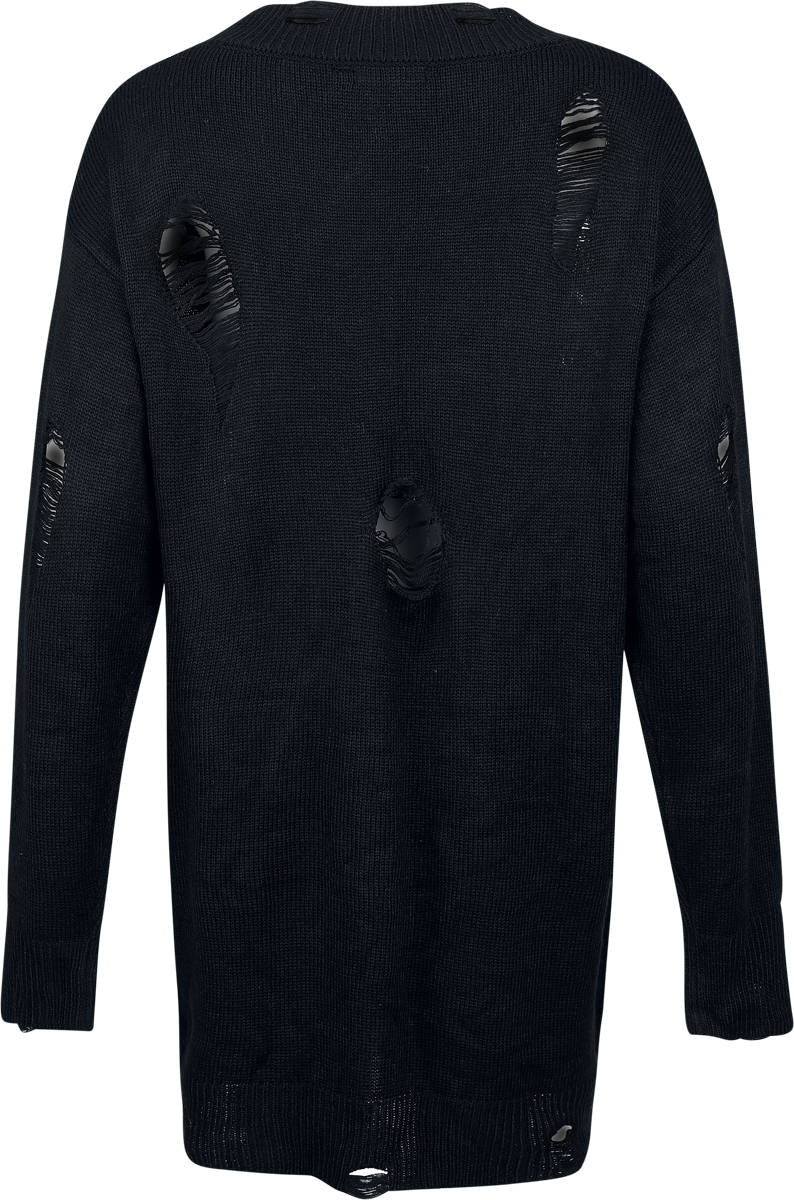 Banned Skadi Knit Dress Midi Dress black lilac - Image 3