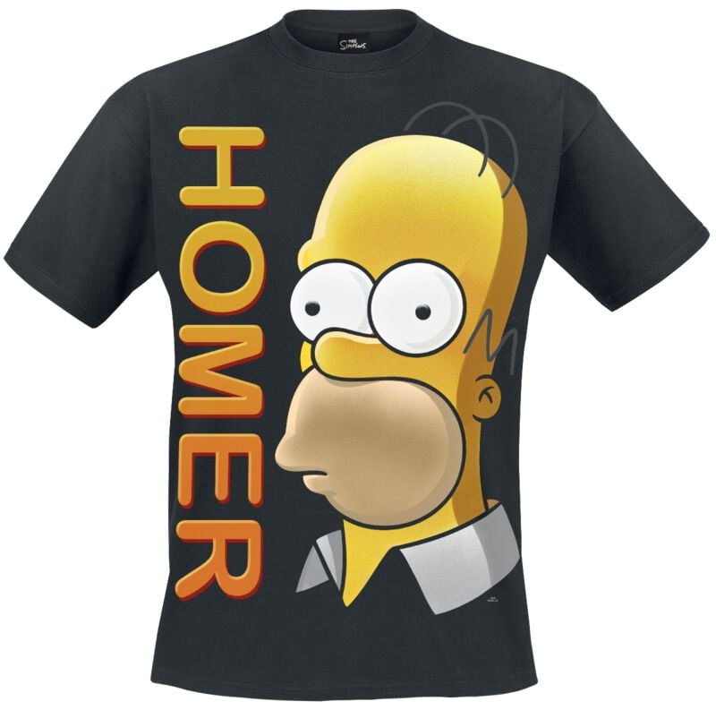 The Simpsons Homer Portrait T-Shirt black - Image 2