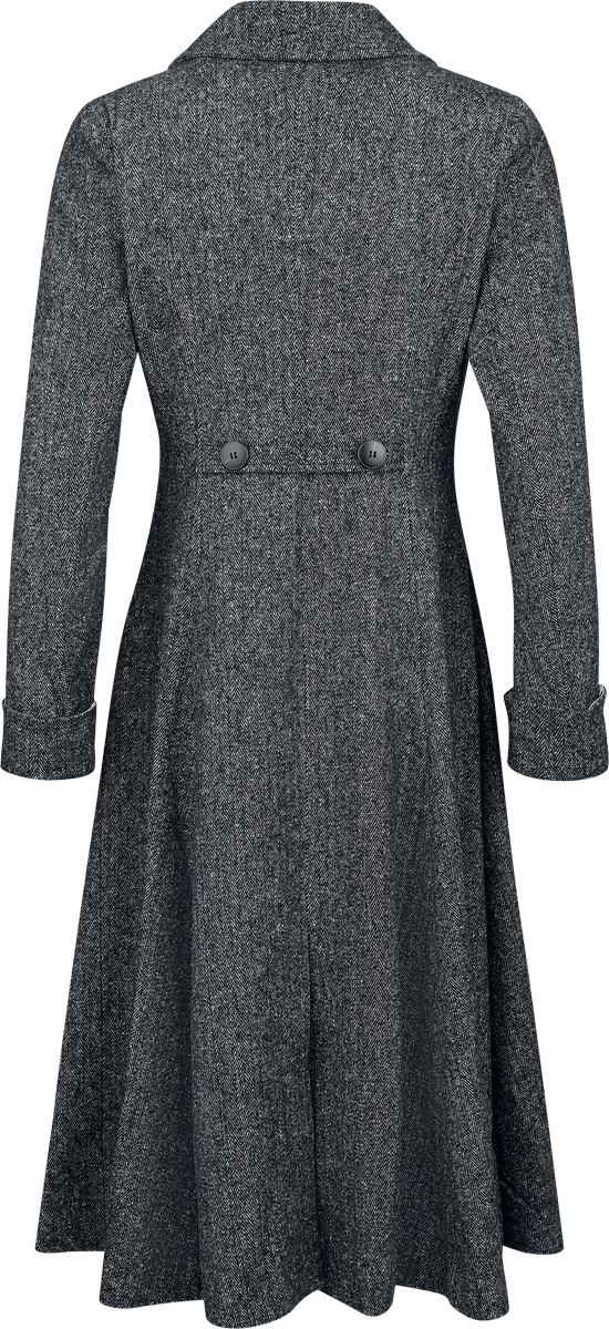 Banned Retro Abigal Coat Coat grey - Image 3