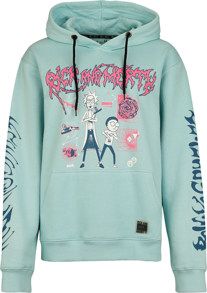 Rick And Morty Rick and Morty Portal Hoodie mint - Image 2