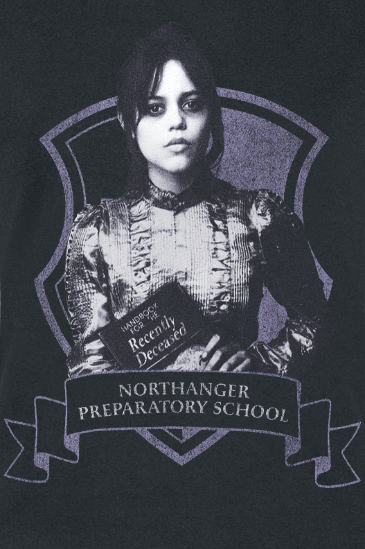 Beetlejuice Astrid Deetz - Northanger Preparatory School T-Shirt black - Image 3