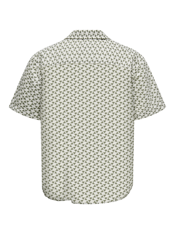 ONLY and SONS ONSCHARMY SS RESORT AOP SHIRT Short-sleeved Shirt green white - Image 3