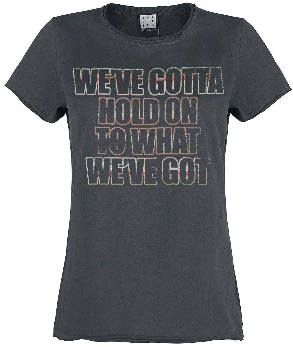 Bon Jovi Amplified Collection - Hold On T-Shirt charcoal - Image 2