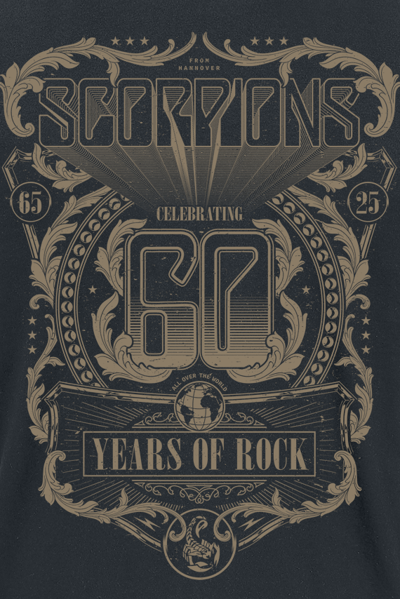 Scorpions 60 Years Of Rock T-Shirt black - Image 3