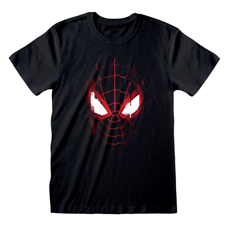 Spider-Man Spider-Man: Miles Morales Mask Glitch T-Shirt black - Image 2