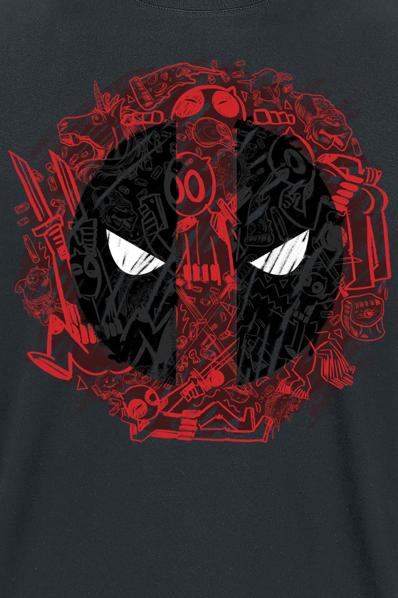Deadpool Deadpool - Stamp T-Shirt black - Image 3