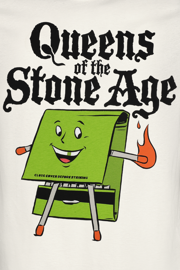 Queens Of The Stone Age Amplified Collection - Match Book T-Shirt off white - Image 3