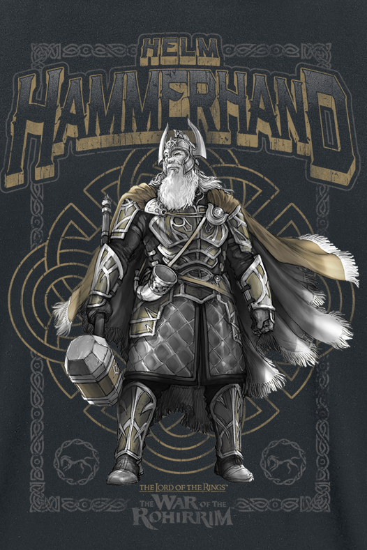 The Lord Of The Rings The War of the Rohirrim - Helm Hammerhand T-Shirt black - Image 3