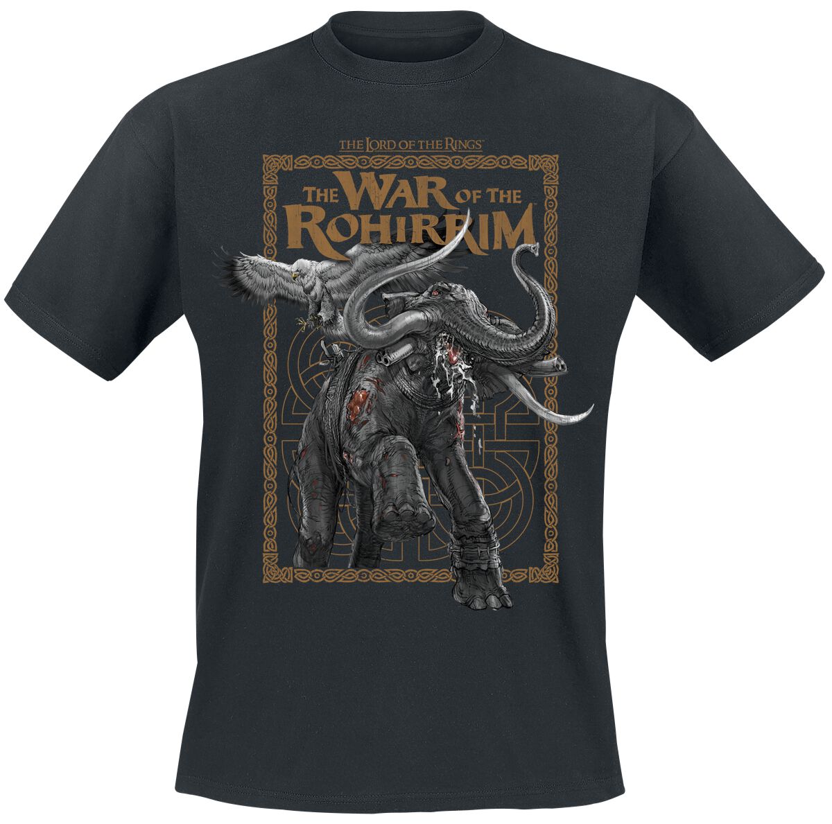 The Lord Of The Rings The War of the Rohirrim - Rabid Mumak T-Shirt black - Image 2